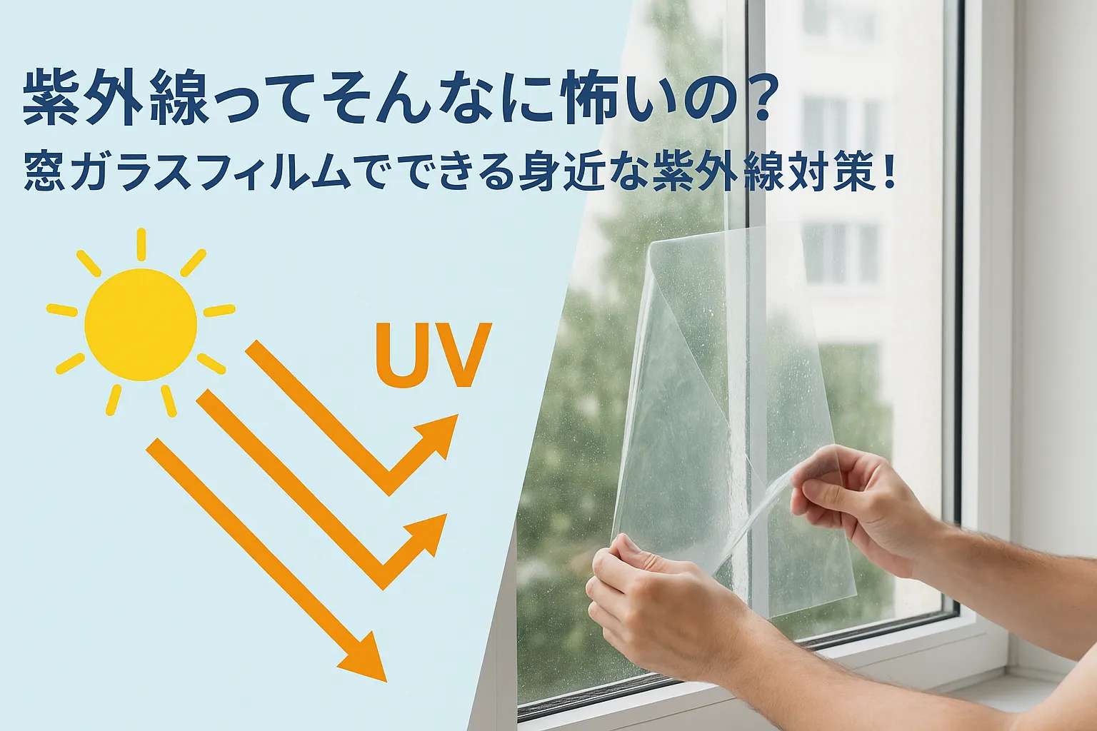 紫外線ってそんなに怖いもの！？窓ガラスフィルムで出来る身近な紫外線対策❗️